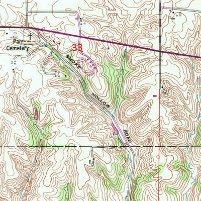 United States Geological Survey Walcott, IA (1953, 24000-Scale) digital map