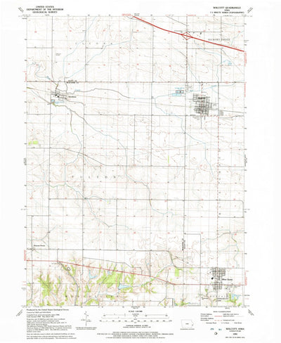 United States Geological Survey Walcott, IA (1991, 24000-Scale) digital map