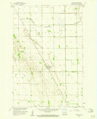 United States Geological Survey Walcott, ND (1959, 24000-Scale) digital map