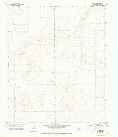 United States Geological Survey Walcott, TX (1971, 24000-Scale) digital map