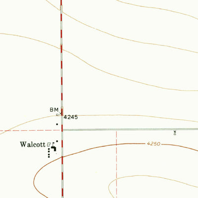 United States Geological Survey Walcott, TX (1971, 24000-Scale) digital map