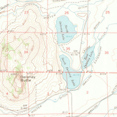United States Geological Survey Walden, CO (1955, 62500-Scale) digital map