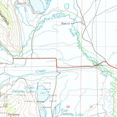 United States Geological Survey Walden, CO-WY (1981, 100000-Scale) digital map