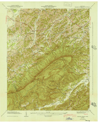 United States Geological Survey Walden Creek, TN (1941, 24000-Scale) digital map
