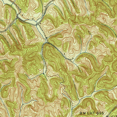 United States Geological Survey Walden Creek, TN (1941, 24000-Scale) digital map