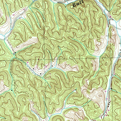 United States Geological Survey Walden Creek, TN (1953, 24000-Scale) digital map