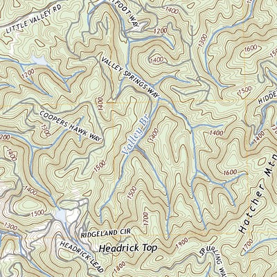 United States Geological Survey Walden Creek, TN (2022, 24000-Scale) digital map