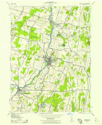 United States Geological Survey Walden, NY (1942, 24000-Scale) digital map