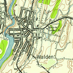 United States Geological Survey Walden, NY (1942, 24000-Scale) digital map