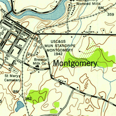United States Geological Survey Walden, NY (1942, 24000-Scale) digital map