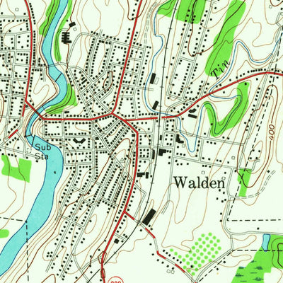 United States Geological Survey Walden, NY (1957, 24000-Scale) digital map