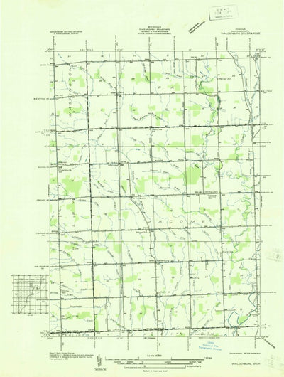 United States Geological Survey Waldenburg, MI (1936, 31680-Scale) digital map