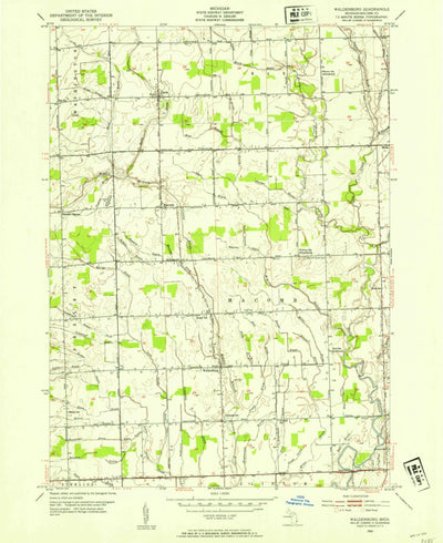 United States Geological Survey Waldenburg, MI (1952, 24000-Scale) digital map