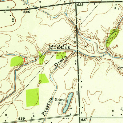 United States Geological Survey Waldenburg, MI (1952, 24000-Scale) digital map