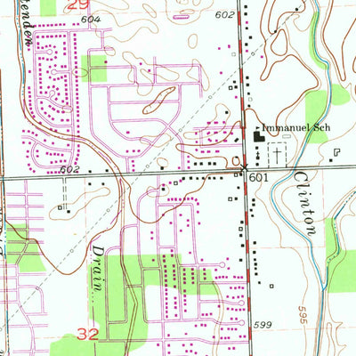 United States Geological Survey Waldenburg, MI (1968, 24000-Scale) digital map