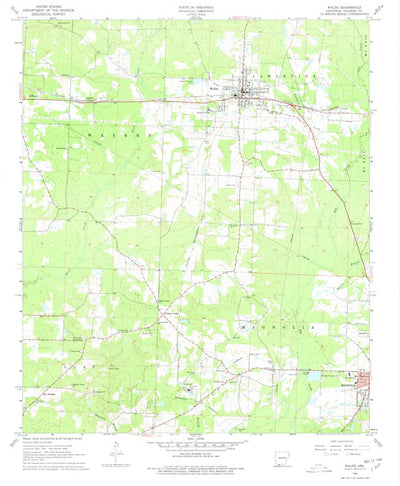 United States Geological Survey Waldo, AR (1968, 24000-Scale) digital map