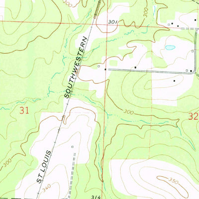 United States Geological Survey Waldo, AR (1968, 24000-Scale) digital map
