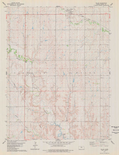 United States Geological Survey Waldo, KS (1978, 24000-Scale) digital map