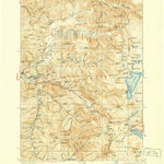 United States Geological Survey Waldo Lake, OR (1925, 125000-Scale) digital map