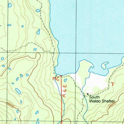 United States Geological Survey Waldo Lake, OR (1986, 24000-Scale) digital map