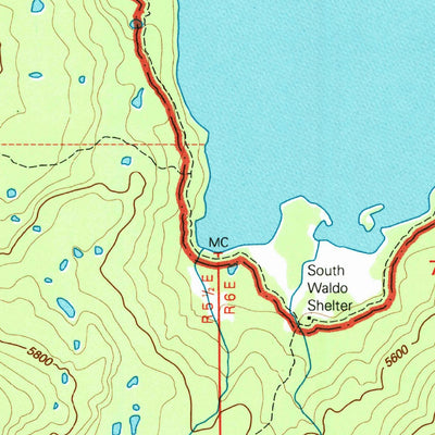 United States Geological Survey Waldo Lake, OR (1997, 24000-Scale) digital map