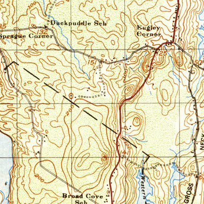 United States Geological Survey Waldoboro, ME (1950, 50000-Scale) digital map