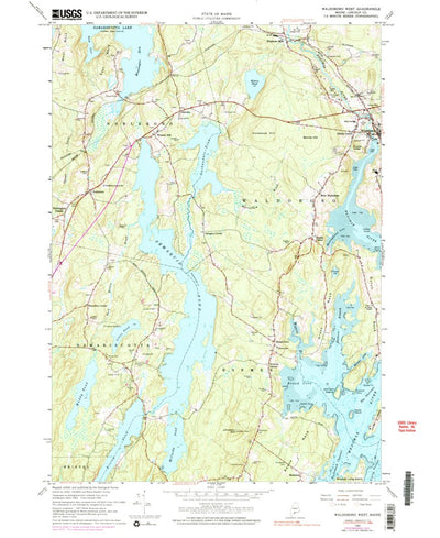 United States Geological Survey Waldoboro West, ME (1965, 24000-Scale) digital map