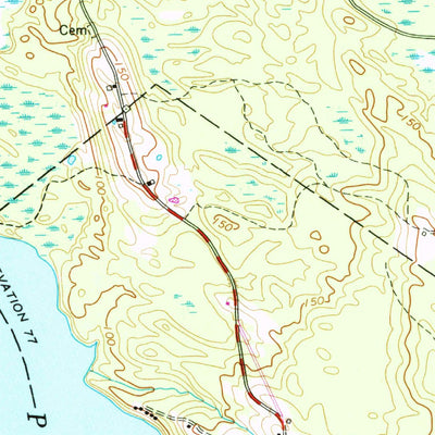 United States Geological Survey Waldoboro West, ME (1965, 24000-Scale) digital map