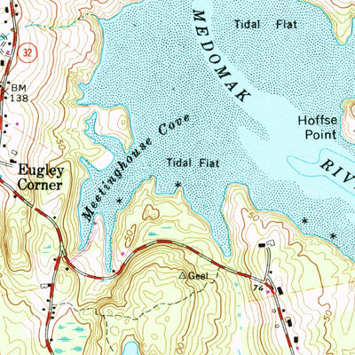 United States Geological Survey Waldoboro West, ME (1965, 24000-Scale) digital map