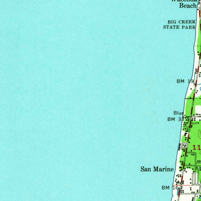 United States Geological Survey Waldport, OR (1956, 62500-Scale) digital map