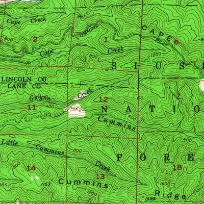 United States Geological Survey Waldport, OR (1956, 62500-Scale) digital map