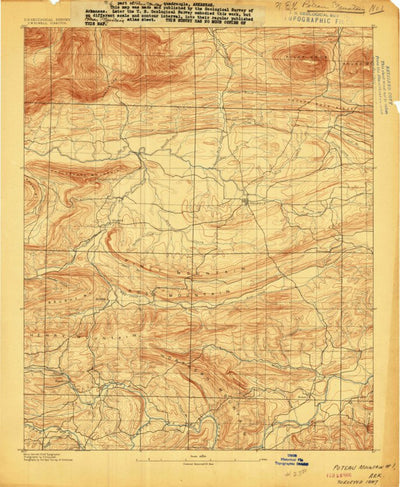 United States Geological Survey Waldron, AR (1887, 62500-Scale) digital map