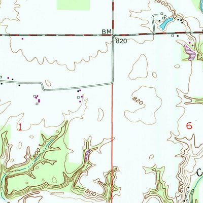 United States Geological Survey Waldron, IN (1956, 24000-Scale) digital map