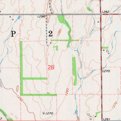 United States Geological Survey Waldron, KS (1972, 24000-Scale) digital map