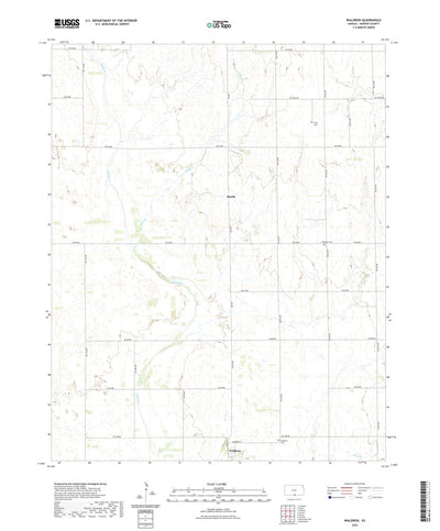 United States Geological Survey Waldron, KS (2022, 24000-Scale) digital map