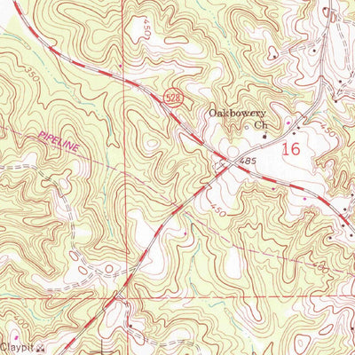 United States Geological Survey Waldrup, MS (1963, 24000-Scale) digital map