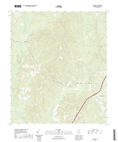 United States Geological Survey Waldrup, MS (2020, 24000-Scale) digital map