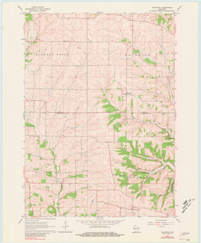 United States Geological Survey Waldwick, WI (1962, 24000-Scale) digital map