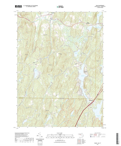 United States Geological Survey Wales, MA (2021, 24000-Scale) digital map
