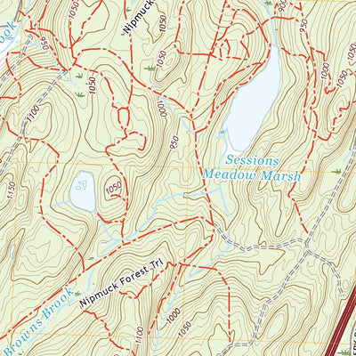 United States Geological Survey Wales, MA (2021, 24000-Scale) digital map