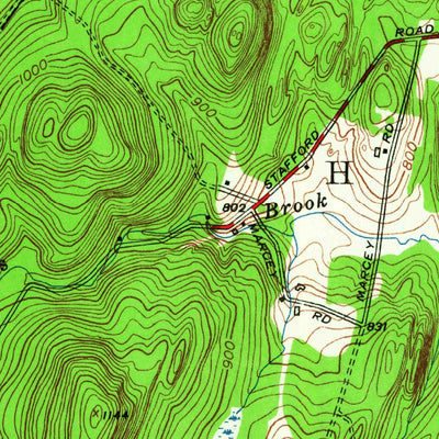 United States Geological Survey Wales, MA-CT (1952, 24000-Scale) digital map