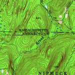 United States Geological Survey Wales, MA-CT (1952, 24000-Scale) digital map