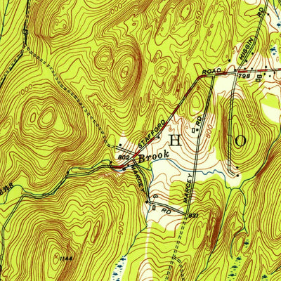 United States Geological Survey Wales, MA-CT (1952, 31680-Scale) digital map