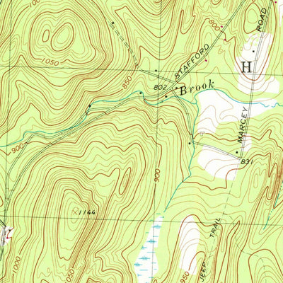 United States Geological Survey Wales, MA-CT (1967, 25000-Scale) digital map