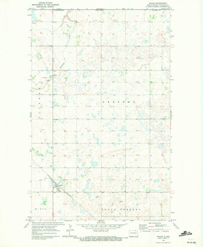 United States Geological Survey Wales, ND (1970, 24000-Scale) digital map