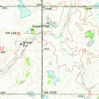 United States Geological Survey Wales, ND (1970, 24000-Scale) digital map