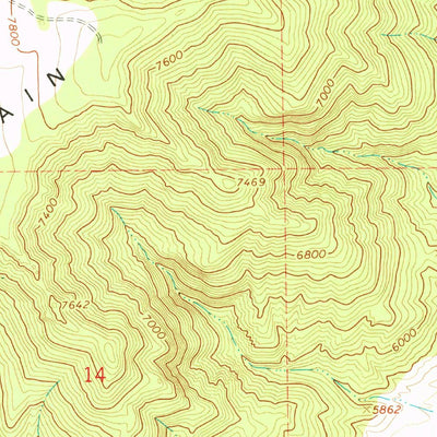 United States Geological Survey Wales, UT (1965, 24000-Scale) digital map