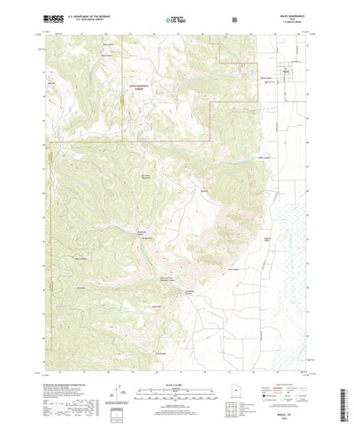 United States Geological Survey Wales, UT (2020, 24000-Scale) digital map