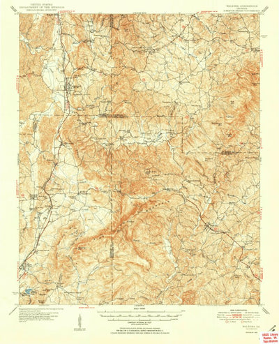 United States Geological Survey Waleska, GA (1950, 62500-Scale) digital map