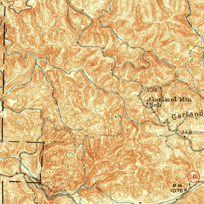United States Geological Survey Waleska, GA (1950, 62500-Scale) digital map